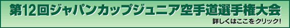 第１２回ジャパンカップジュニア空手道選手権大会