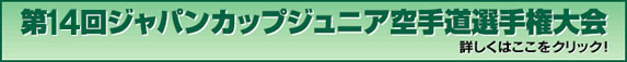 第１４回ジャパンカップジュニア空手道選手権大会